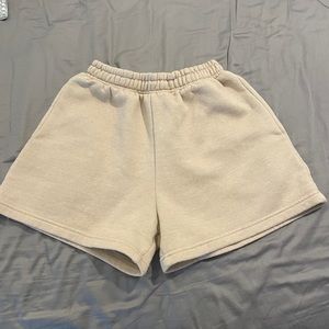 Tan sweatshorts